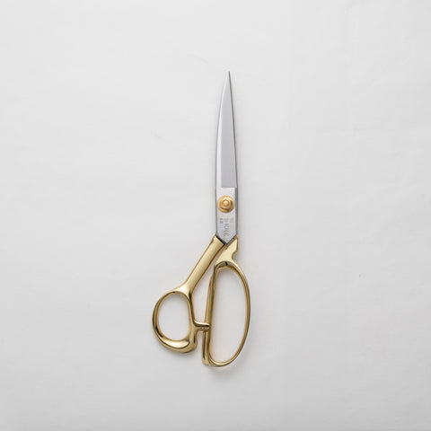 【希少品】升次郎 煌 錫製高級桝・金色 網目（ダイヤカット加工）箱無し ダイヤウッド 羅紗切鋏 SSゴールド玉三郎 220mm | 切味販売処